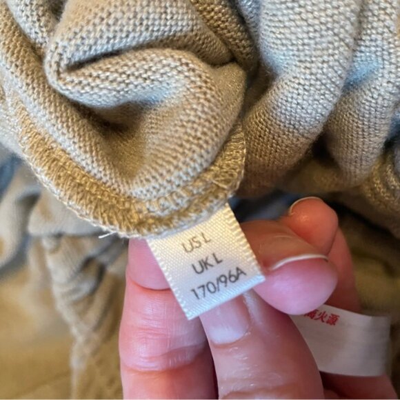 Free People Intimately Khaki Army Jumpsuit Size Large Button Up Slouchy Barrel - Picture 10 of 10